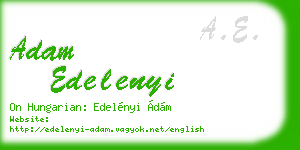 adam edelenyi business card